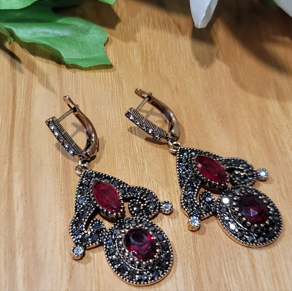Turkish Vintage Looking Jewelry Set for Women,NEW,Antique,Wedding,HandmadeGift - Picture 5 of 8